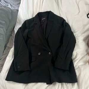 Madewell Drapeweave Caldwell Double-Breasted Blazer